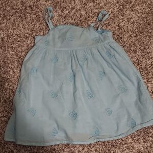 Janie And Jack, Light Blue Butterfly Print Dress, Size 2T, Excellent Condition
